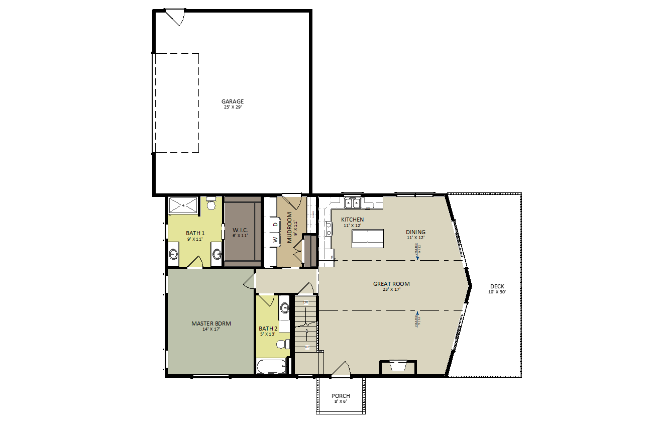Keystone First Floor Floor Plan